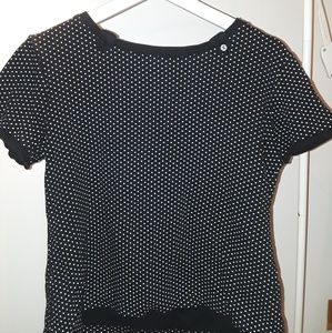 Black crop with white dots